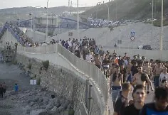 Illegal migrants flood into Ceuta