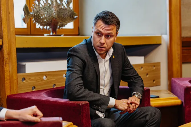 Ievos Markūnaitės/LFF nuotr./LFF prezidentas Edgaras Stankevičius