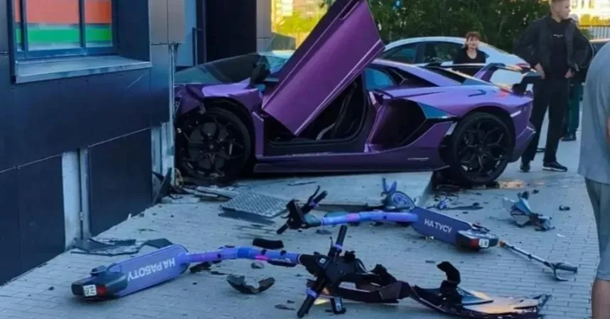 Returned from the war, he was hit by the son of a Russian billionaire driving a sporty "Lamborghini"