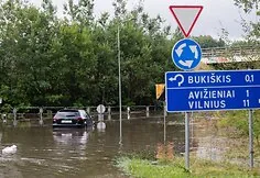 Consequences after the strong storm in Vilnius