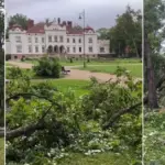 Rokiškis Manor Park – damaged: visitors are asked not to enter