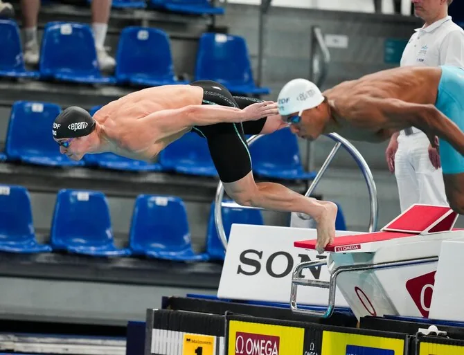LTU Aquatics/Dariaus Kibirkščio nuotr./Europos plaukimo čempionato akimirka. Aleksas Savickas