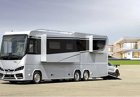 Camper 'Vario Perfect 1200 QS Platinum' built on a Mercedes base