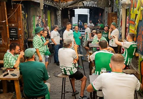 Žalgiris fans gather in the city before important matches