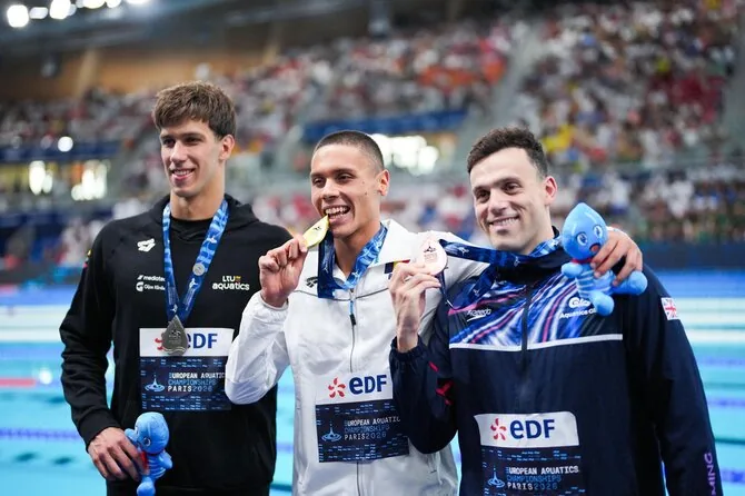 LTU Aquatics/Dariaus Kibirkščio nuotr./Tomas Navikonis iškovojo sidabrą.
