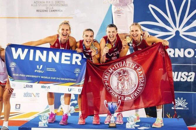 Photo by Modestas Gailiūnas/VDU basketball players