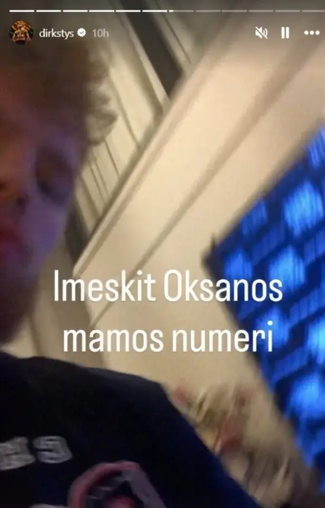 Instagram photo/Dominykas Dirksčio post