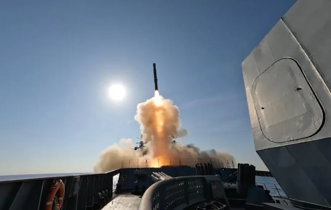 Photo from the Russian Ministry of Defense/Russian Zircon missile