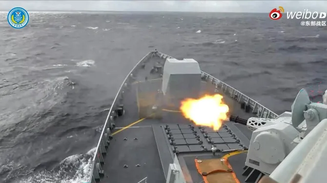 Chinese military exercises / HANDOUT / AFP