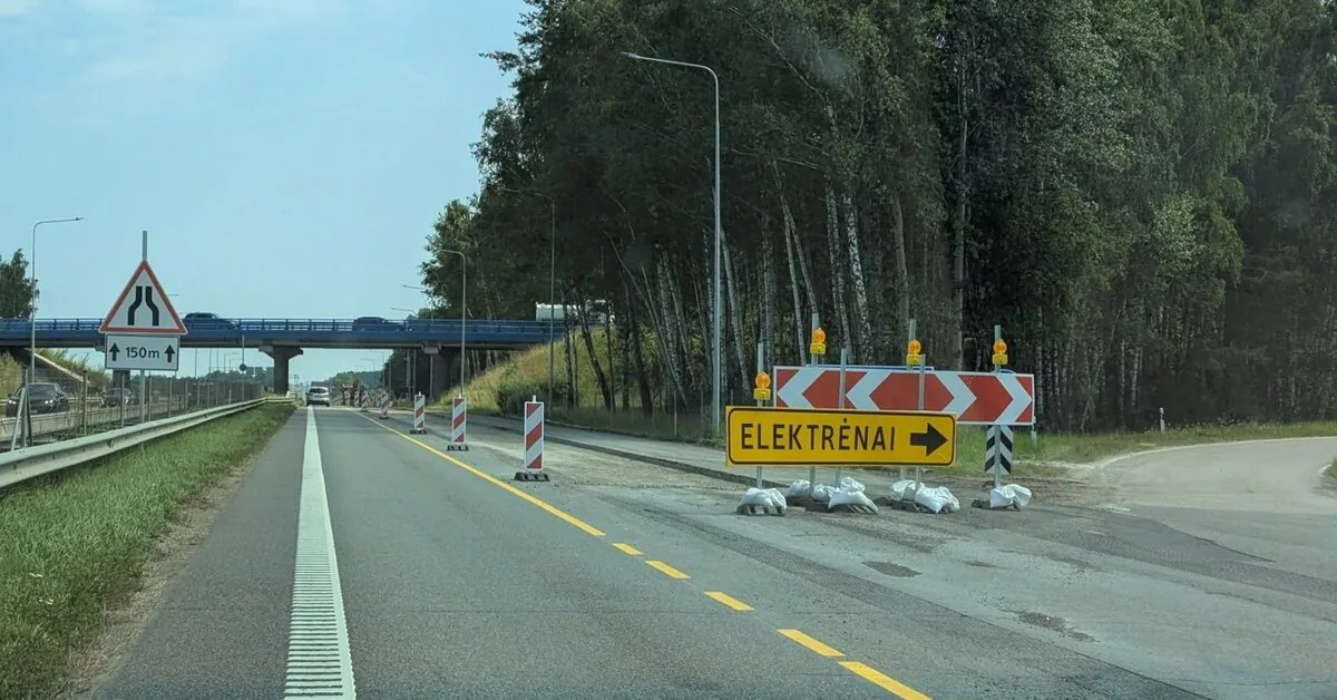 Remontas kelyje A1 Vilnius–Klaipėda: kaip išvengti spūsčių automagistralėje?