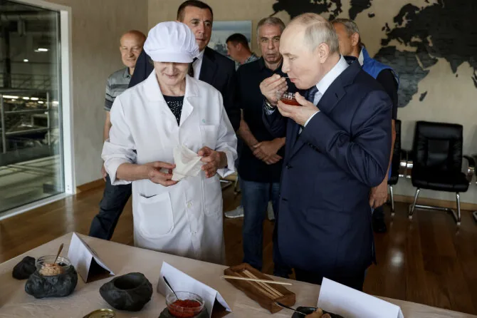 Vladimiras Putinas Kurilų salose / Gavriil Grigorov / ZUMAPRESS.com