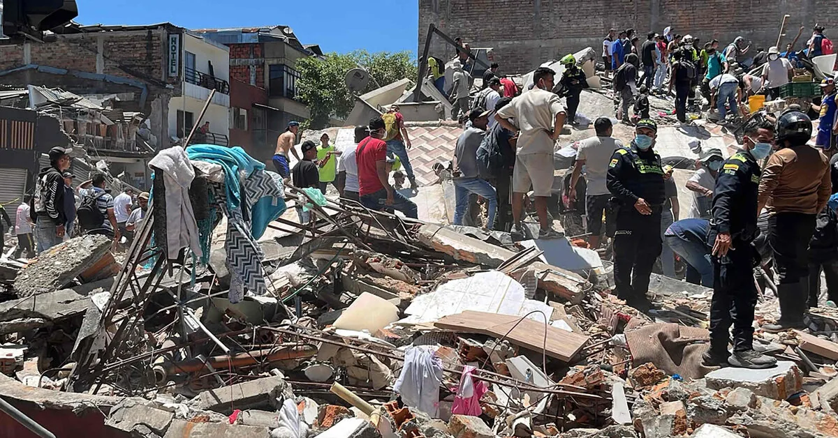69 people died in Colombia during the earthquake, there are people trapped under the rubble