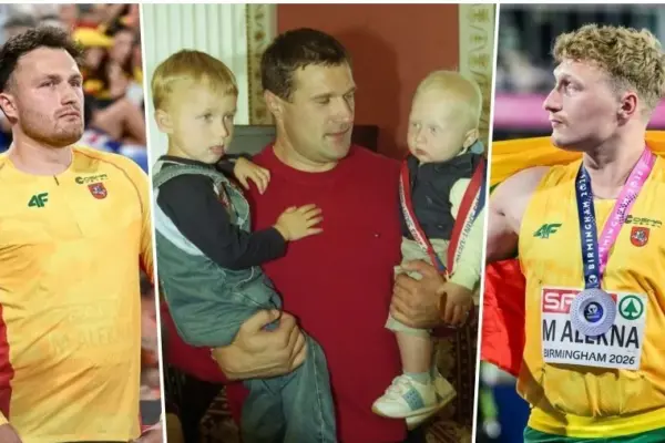 Abu sons encouraged Virgilijus Alekna counted his and Mykolas' medals: "Can you imagine?"