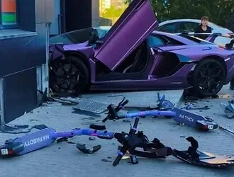 Returned from the war, he was hit by the son of a Russian billionaire driving a sporty "Lamborghini"