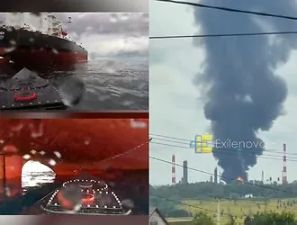 "Thank you for the accuracy!": Zelensky shares footage of attacks on the ship and oil refinery