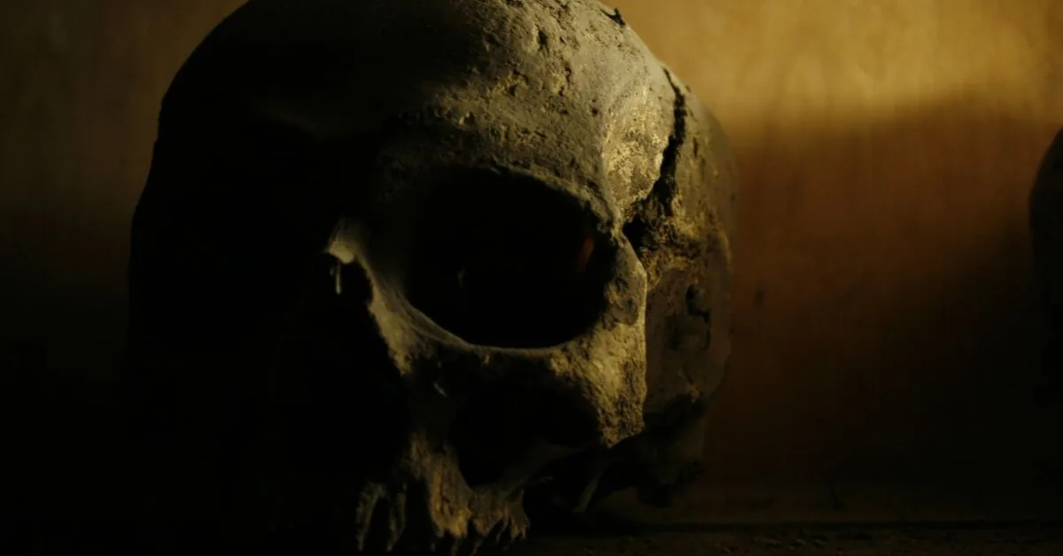 Police have launched an investigation into the skull found in the cemetery