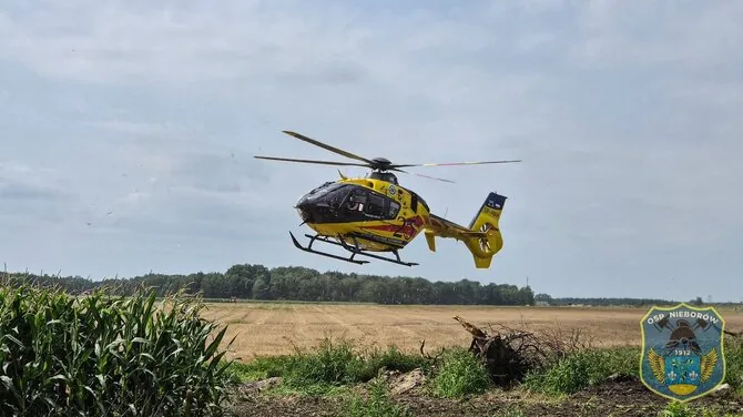 Photo from Polish police / Rescue helicopter in Poland