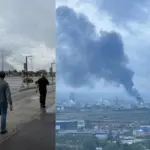 Precise strike in Perm, Russia – black smoke over the Lukoil oil refinery