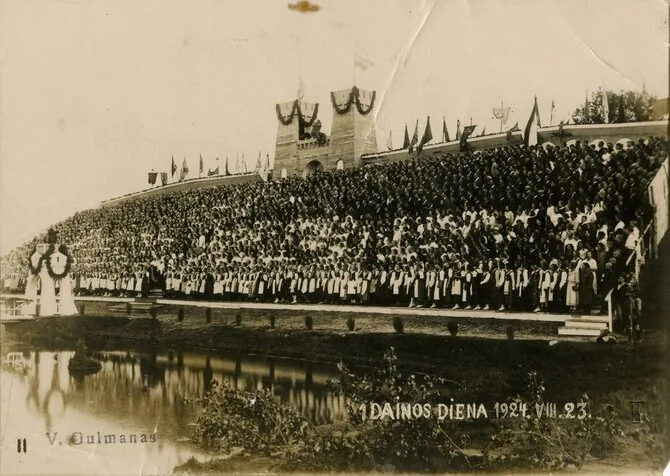 LTMKM property/The first Lithuanian Song Festival. Kaunas, 1924. Photo by V. Gulmanas.