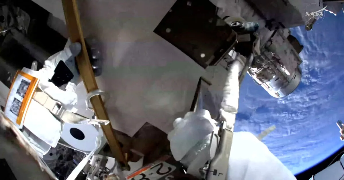 On the International Space Station – the first spacewalk by a French astronaut