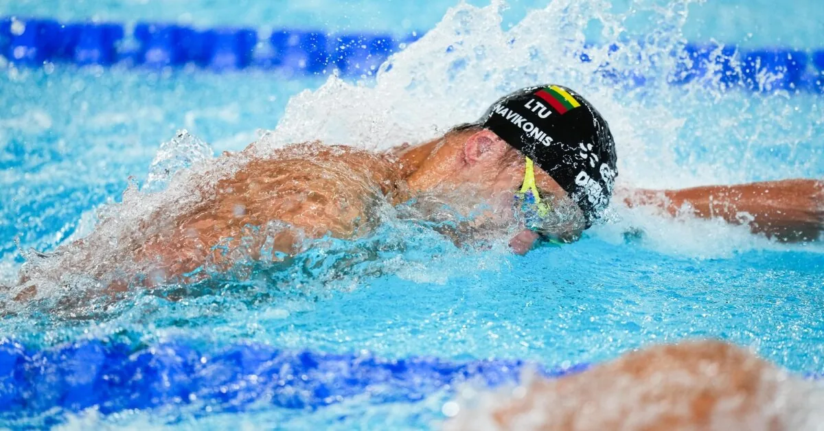 First medal! Tomas Navikonis won silver