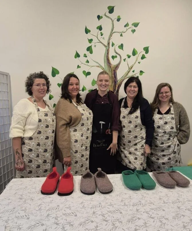 Personal archive photo/Monika Drobulytė and her world of felts: education for women