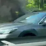 In Vilnius, an SUV turned into a torch