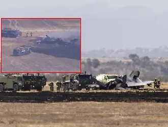 The US fighter jet F-35B, costing more than 100 million dollars, has crashed