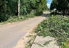 Storm aftermath in the Vilnius district