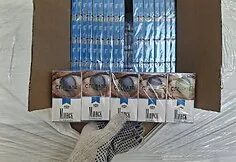 Customs officers seized a huge shipment of illegal tobacco near Kryžkalnis