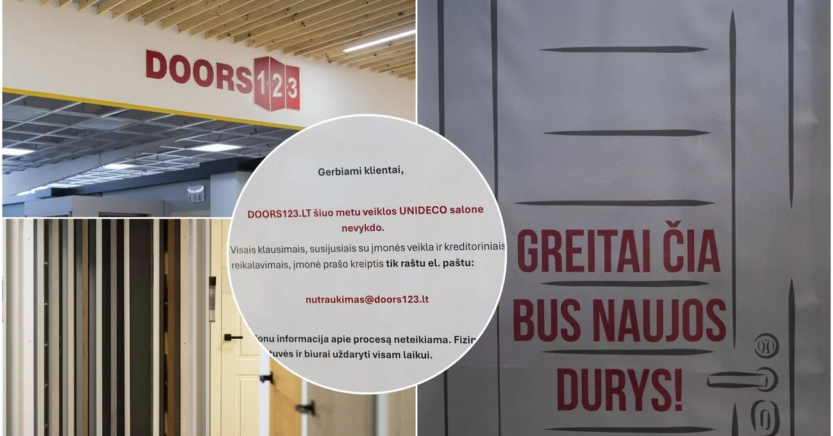 Nine door salons suddenly closed in Lithuania: hundreds of people left without goods and without advances