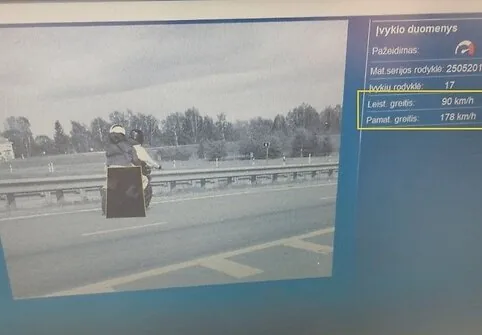Speeding in Šiauliai