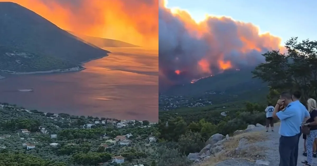 Holiday horror: Greece saves a popular resort from the flames