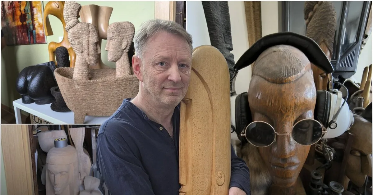 Retail interview with Andrius Lik, whose sculptures are even underwater in the lake: "Art is like a woman: you either feel it or you don't"