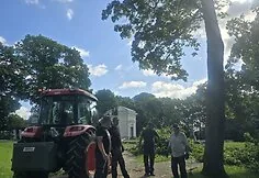 The Kernavė archaeological site was severely damaged during the storm