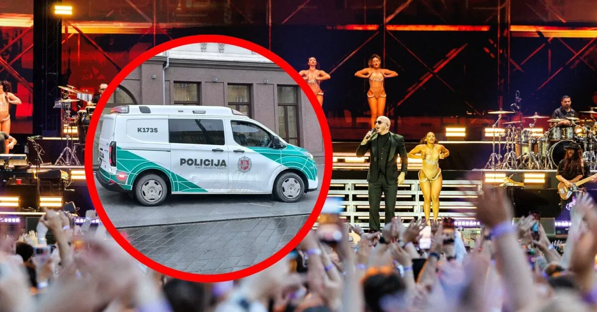 Kaunas police rushed to help at the Pitbull concert: what happened next – no one expected