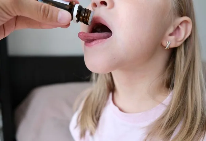 Shutterstock photo/Girl taking vitamins