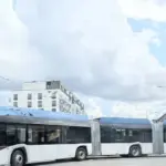 In Vilnius – a never-before-seen bus: will it fit in the narrow streets?