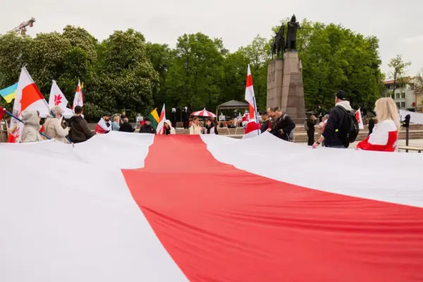 Belarusians marking the sixth anniversary of protests against the regime in Vilnius: faith in change has not faded