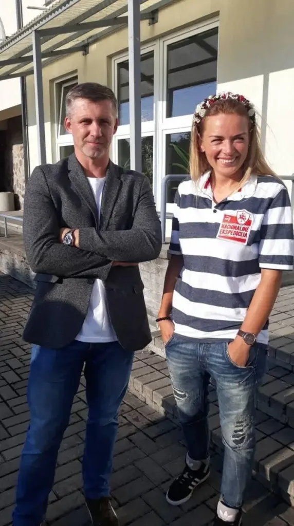 Personal archive photo / With teacher Tomas Baravykas