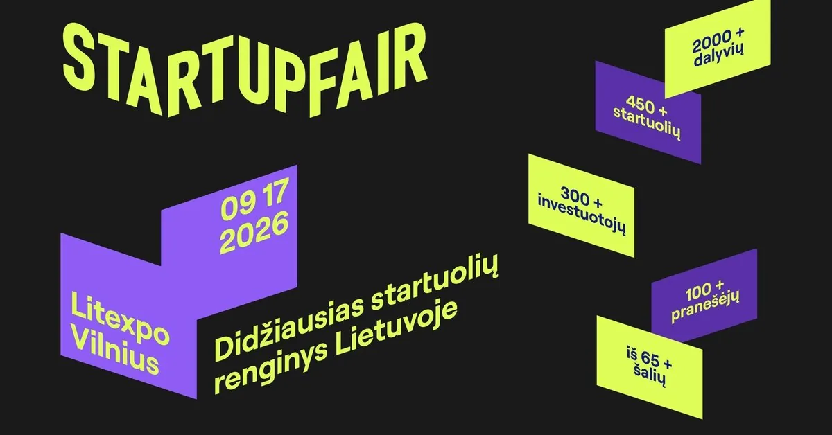 „Startup Fair 2026“ is coming soon: hundreds of business leaders and investors from around the world will gather