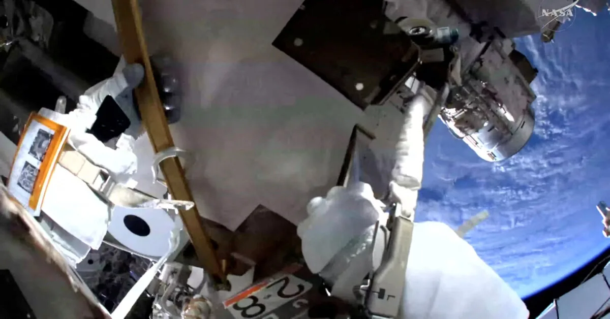 On the International Space Station – the first spacewalk by a French astronaut