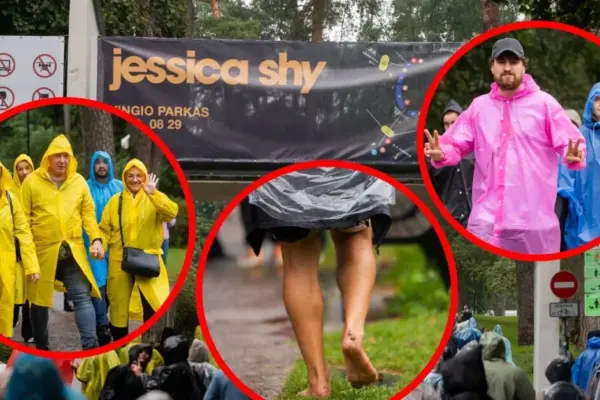 50 thousand crowd stormed Vingis Park again: fans "armed" with raincoats flooded to the second Jessica Shy show