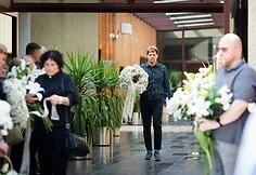 Farewell to Stasys Liupkevičius at the funeral home „Broken String“