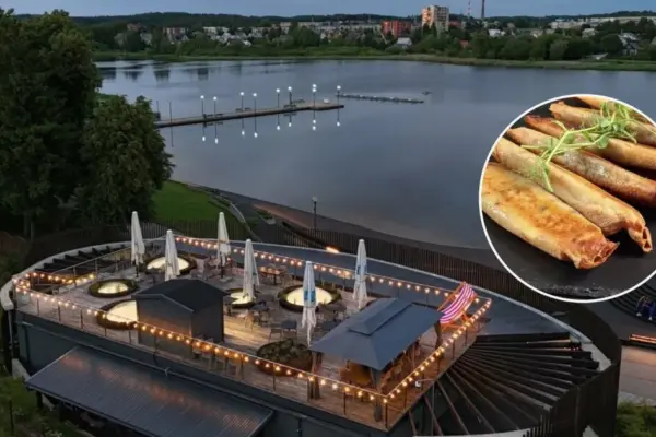 Restaurant located on the shore of Lake Utena: visitors are attracted by one special dish