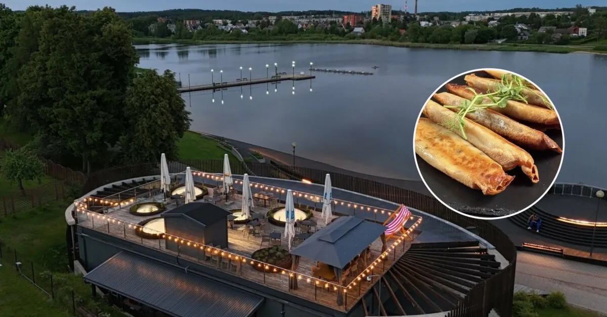 Restaurant located on the shore of Lake Utena: visitors are attracted by one special dish