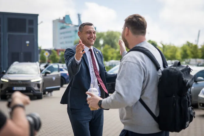 Roko Lukoševičiaus/LKL, kurią remia Betsson, nuotr./Pirmasis mažojo finalo mačas: Klaipėdos „Neptūnas“ – Panevėžio „Lietkabelis“. Jonas Mačiulis ir Gediminas Petrauskas