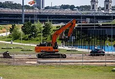 Construction on Nemunas Island