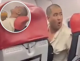 Nightmare at 10 kilometers high: the crew had to tie a screaming passenger to the seat