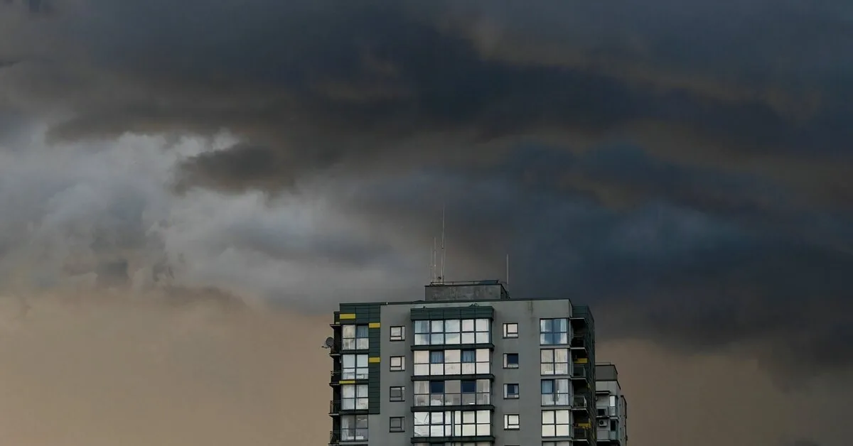 As a storm swept across Lithuania, dozens of trees were toppled, and about 1.8 thousand people were left without electricity